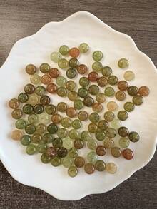 50/100 件 5 毫米 X 8 毫米仿玉、玛瑙、算盘珠、散珠、轮珠、隔珠适用于 DIY 珠宝制作、手链、钥匙扣、项链、工艺品装饰、彩色珠子材料，激发您的创意设计