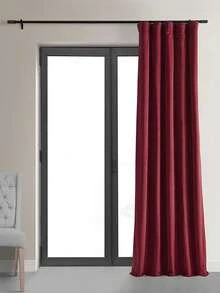 ستارة معتمة من الفلانيل الإيطالي/الفلانيل الهولندي باللون الأحمر، مناسبة لغرفة عيد الميلاد والعطلات، ديكور غرفة المعيشة، ستارة نافذة من قماش الفلوت الفرنسي للغرفة والمكتب، عازلة للصوت، ذات ملمس نسيجي خريفي، مناسبة لديكور غرفة المعيشة والنوم والمكتب