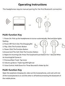 Auriculares inalámbricos TWS con cancelación de ruido, compatibles con todos los teléfonos inteligentes, auriculares inalámbricos HiFi de latencia baja universal con puerto Tipo-C, control táctil y vida útil de la batería extra larga - Perfecto para gamers y estilos de vida activos. Calidad de sonido Hi-Fi, auriculares inalámbricos resistentes al agua: auriculares deportivos para juegos con batería de 150mAh de larga duración. - Unitalla - Ver 12