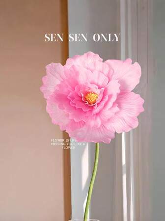 Flores artificiales grandes para decoración, utilizadas en bodas, hogares, oficinas, el Día de San Valentín y decoraciones de fiestas de Año Nuevo, flores gigantes de tela no tejida