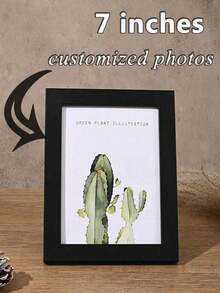 Personalizowana prosta ramka na zdjęcia, do postawienia na biurku lub powieszenia na ścianie, pomysł na prezent do pokoju, dekoracja na Walentynki, 1 sztuka, wysoka jakość, modna personalizacja, spersonalizowana, wyjątkowa, idealny prezent dla niej/niego - Wielokolorowe - Zobacz 5