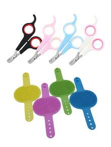 New Portable Pet Nail Clippers/Scissors, Household  Pet Nail Clippers, Suitable For Small Pets Like Cats/ Little Dogs/Hamsters - Multicolor - View 8