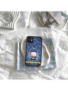 Funda de teléfono S-South Cartoon P-Park compatible con 14 11 12 13 Mini Pro Max 8 7 Plus X XR XS MAX, cubierta translúcida mate, funda compatible con funda  17 pro max, funda  17 pro, funda  17, funda  16, funda  16 pro max, funda  15. - Z1 - Ver 2