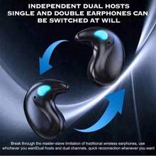 Auriculares inalámbricos mini X55, auriculares Bluetooth TWS estéreo invisibles con micrófono, llamadas HD - Multicolor - Ver 9