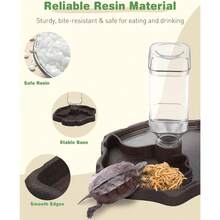Pawfly Automatic Reptile Water Feeder, Tortoise Water Bottle, Turtle Food And Water Bowl, Water Dispenser For Snake Bearded Dragon Lizard And Chameleon - Round-shaped - View 5