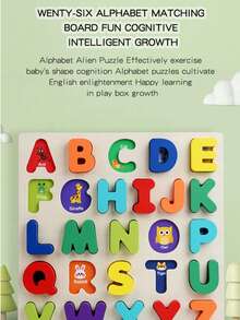 Rompecabezas de letras y números de madera estilo Montessori para niños pequeños de 3 a 6 años, con letras del alfabeto ABC coloridas y números del 1 al 20, formas de animales para hacer coincidir, juguetes educativos de aprendizaje, juegos de rompecabezas de madera para desarrollar habilidades motoras finas, juguetes para preescolar, juegos de ABC, juguetes de viaje, regalos de cumpleaños y Navidad