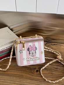 Disney 单肩包，迷你口红包，女孩钱包，时尚手提包，假日收纳包，卡通零钱包，旅行收纳袋 - 單肩斜跨 - 查看 10
