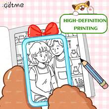 GDTME Brand New Coloring Book: Suitable For Thanksgiving, New Year, Birthday, Back To School And Other Occasions. Can Be Given As A Gift To Family, Friends, Loved Ones And Teenagers. The Inner Pages Are Made Of Thick Pearlescent Paper, With A Size Of 7.9 X 7.9 Inches. - Multicolor - View 3