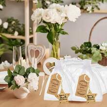 30pcs/10set - "You Are A Star" Star Shaped Keychain Set, With Thank-You Label And Transparent Mesh Bag, Encouragement Gift, Graduation/Birthday/Team/Back To School Gift - Multicolor - View 6