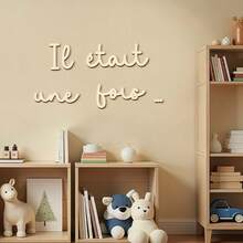 Once Upon A Time Sign Wooden Wall Sticker Wood Wall Stickers Wall Art Wood Lettering For Reading Nook Or Room Wall Decoration - Wood Wall Decor - View 3