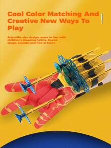 4pcs Wearable Superhero Spider Web Shooter Toy Set, Refillable Blaster Role Play Shooting Outfit, Creative Toy, Great Gift For New Year, Birthday, Christmas - Multicolor - View 7