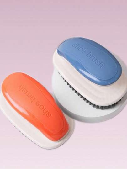 2pcs Orange & Blue Multi-Function Shoe Brush Boards