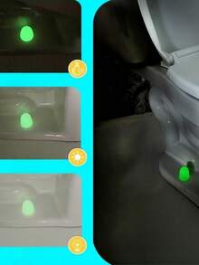 6Pcs Universal Luminous Toilet Seat Screw Caps Fluorescent Bolt Covers Bathroom Safety Toilet Accessories - Multicolor - View 4