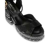 Women's Chelsea Scarf Platform Sandals |  | Women Scarves - 木炭 - 查看 5