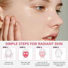 Collagen Face Mask, Collagen Mask Overnight[Deep Hydration][Lifting][Anti-Wrinkle] Collagen Mask With Low Molecular Weight Collagen - 口罩 - 查看 10