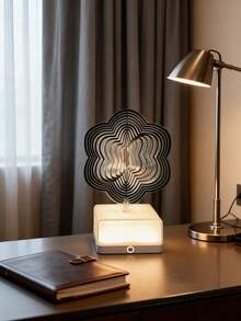 1pc 3D Rotating Atmosphere Light - 16 RGB Colors, USB Rechargeable, Touch Dimming, Creates Enchanting Visual Effects For Bedroom, Bar Or Coffee Table - Multicolor - View 13