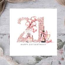 Fun Birthday Cards, 21st Birthday Cards, For Daughters, Granddaughters, Sisters, Nieces, Friends, Best Friends, 21st Birthday Gifts, Unique Party Gifts - Multicolor - View 5