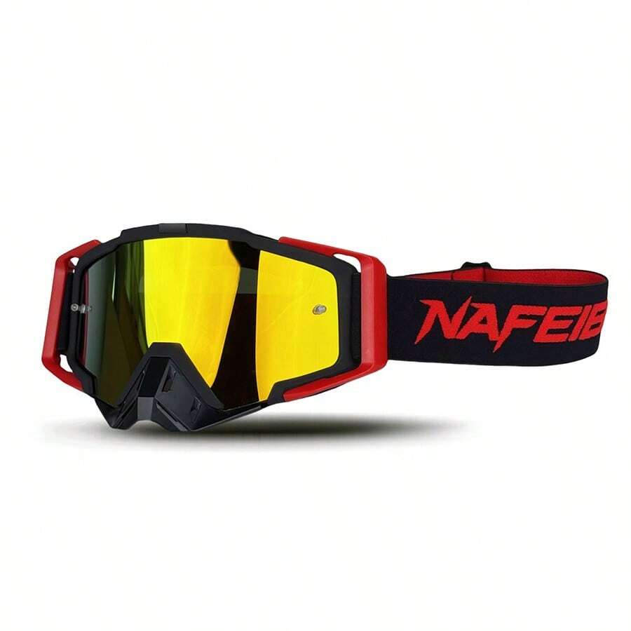 Outdoor Sports Skiing Glasses, Motorcycle Riding Goggles, Fashionable Glasses Decorative Mirror Lenses - TPU Material, Mixed Colors For Men And Women, Lightweight And Durable, Suitable For Skiing, Snowboarding, Cycling, Hiking, And Outdoor Activities - 彩色 - 查看 1