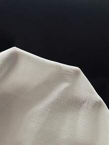 男士秋季薄款两件套，撞色滚边单排扣衬衫，翻领，双口袋，长袖，纯色抽绳长裤，休闲正装 - 寶藍色 - 查看 10