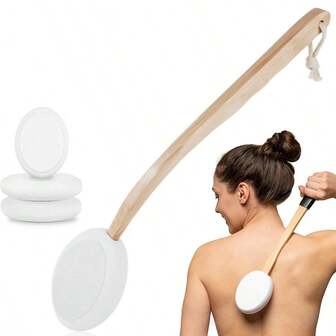 Applikator för rygglotion | Lättåtkomlig | Lotion | Kräm | Solskyddsmedel | Brun utan brun-utan-sol | Lämplig för alla hudtyper