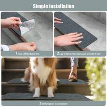 4/8/15pcs Non-Slip Stair Carpet, 22*70cm Indoor Anti-Slip Stair Carpet, Anti-Slip Pet-Friendly Mat, TPR Self-Adhesive Stair Treads, Anti-Slip Stair Step Carpet, Decorative Stair Mat, Wooden Staircase Step Carpet, Indoor Stair Tread Carpet, Anti-Slip Stair Carpet, Anti-Slip Carpet Mat, Spiral Staircase Step Anti-Slip Indoor - Multicolor - View 12