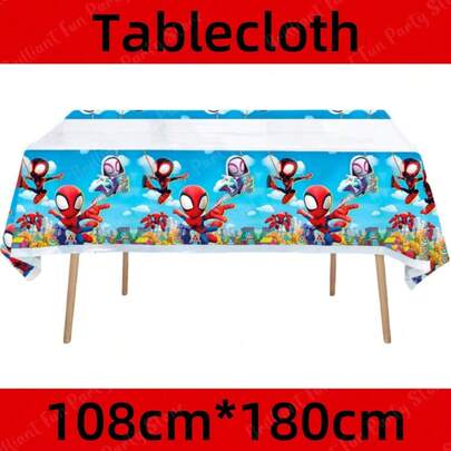 1 pieza Mantel de Spider-Man de Marvel, manteles de Spider-Man de múltiples universos, que aportan una atmósfera mágica a las fiestas, manteles esenciales para fiestas de vacaciones, regalo de Año Nuevo, regalo de San Valentín, regalo de Pascua