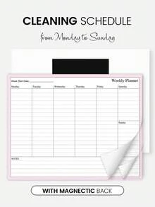 BUBU 1 Stück Magnetischer Kühlschrankkalender 2025 - Tischkalender von Januar 2025 bis Dezember 2025, Monatskalender für die Familie, Abreißkalender für Zuhause und Büro, Schulsachen - Verschiedenfarbig - Übersicht 4