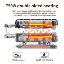 SOKANY08005 Cartoon Pattern Cake Maker, Children's Bread Maker, Baking Desserts, Waffle & Sandwich Maker - UK Plug(220-240V) - View 6