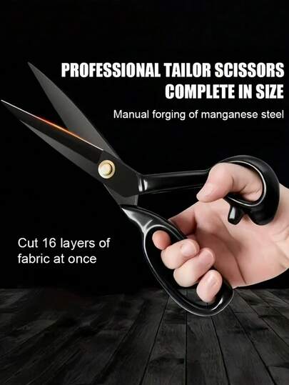 1pc Heavy Duty Tailor Scissors, Sharp Sewing Scissors For Cutting Fabric, Leather, Suitable For Home, Office, Arts & Crafts