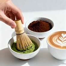 二合一抹茶咖啡研磨器，日式竹制抹茶搅拌器，茶道工具
