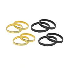 1pc/2pcs/4pcs Metal Spring Elastic Arm Band, Non-Slip Shirt Sleeve Holder, Clothing Decor Cuff Strap, Unisex - Gold/Silver/Black - Multicolor - View 19