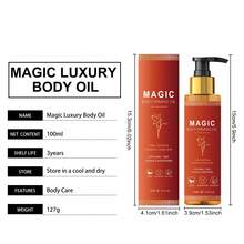 Magic Body Oil, 3.38 FL OZ, After Shower Body Oil For Women, Hydrating Skin Care For Full Body That Plumps, Tightens, And Firms Skin With Natural Ingredients, Luxury Spa Gifts-Pack Of 1 - 紅色 - 查看 4