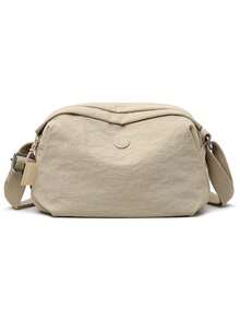 1pc New Fashion Solid Color Nylon Material Large Capacity Zipper Closure Multi-Color Optional Durable Adjustable Shoulder Strap Casual Backpack, Suitable For Daily Commute, Work, Business, Cycling, Walking, Carrying Kids - Multicolor - View 26