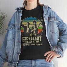 Iconic Funny T-Shirt "Be Excellent To Others" - Black - View 7