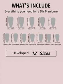 24 Stück französische Spitzen- & Stern-Muster Aufklebe-Nägel mit Gelee-Gel und Nagelfeile, Upgrade Deinen Look, geeignet für Feiertage, Alltag, Schule, Büro, Party - Verschiedenfarbig - Übersicht 5