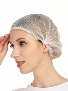 50/100 chiếc Mũ đầu bếp dùng một lần, Mũ đầu bếp co giãn, thoáng khí thoải mái có lưng lưới, Bọc đầu chống bụi khi nấu ăn và chuẩn bị thực phẩm, Mũ đầu bếp dùng một lần dày, thoáng khí - Nhiều màu - Xem 11