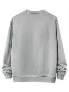 THE STRANGLERSWITH SPECIAL GUESTS Printed Crewneck Sweatshirt, Casual Sweatshirt, Simple And Comfortable Fit, Autumn And Winter, Outdoor, Home Essential - 黑色 - 查看 8