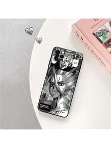 Funda Mate para Teléfono Compatible con 16 Plus 15 14 13 12 11 Pro Max Mini 7 8 XR 16Pro XSMax Dr. STONE Anime Negra Suave, Funda compatible con funda  17 pro max, funda  17 pro, funda  17, funda  16, funda  16 pro max, funda  15 - UUAZA01 - Ver 12
