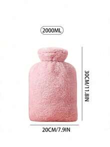 2000毫升/1000毫升/500毫升热水袋，带软套和羊毛外套 - 经典热水袋，冬季圣诞保暖用品，可缓解疼痛、颈肩疼痛、暖脚、缓解痛经，适用于冷热疗法，推荐作为圣诞礼物送给家人、朋友和女朋友。 - 彩色 - 查看 11