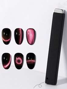 9件套猫眼磁性美甲套装 - 爱心兔三磁设计，心形凝胶指甲油磁性棒，强磁性美甲工具，适用于美甲沙龙、家庭、返校季 - 彩色 - 查看 10