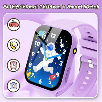 SIMSONLAB Upgrade 1.83-Inch Children's Smartwatch, Gaming Watch For Teen Boys And Girls, Supporting Sleep Monitoring Camera, Pedometer, Alarm Clock, 10+Functions, Gifts