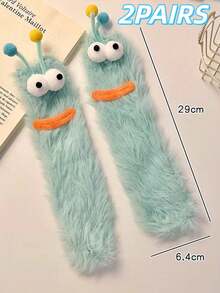 1/2 双女士趣味袜子：中筒袜、节日袜、卡通袜、毛绒袜、礼品袜、踝袜、大眼袜、可爱袜、保暖袜、搞笑袜 - 适合日常穿着、节日和派对 - 彩色 - 查看 13