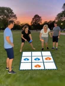 Lightning Fast Tic Tac Toe Game: Fun Team Building And Family Gathering Activity With Portable Game Board