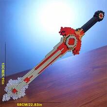 1615块Tekalizer剑积木，成人桌面装饰玩具礼品，生日礼物，感恩节礼物，圣诞节礼物，送朋友的礼物