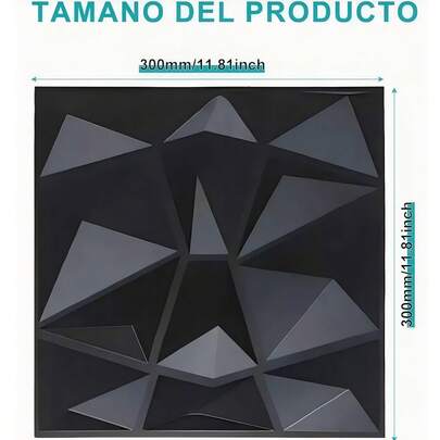 Este juego de 12 piezas presenta un diseño de ladrillo y piedra con paneles de pared 3D. Es resistente a la humedad, al moho y al fuego, con un acabado mate. Con unas medidas de 30 x 30 cm, es ideal para decorar paredes de hogares, oficinas y hoteles.