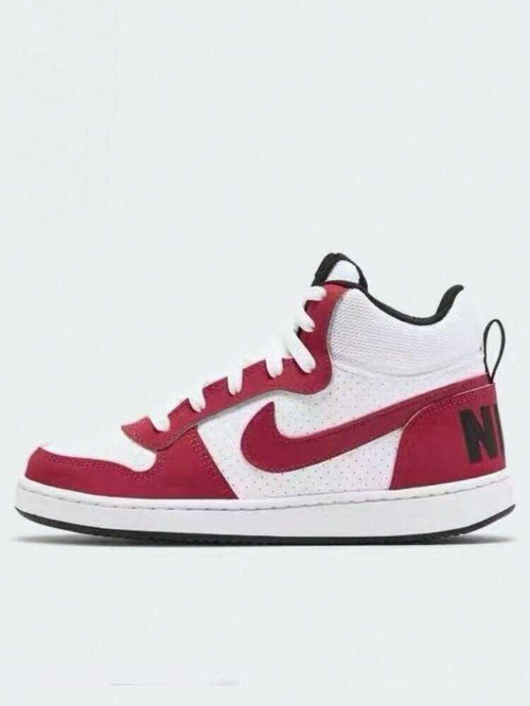 Nike Court Borough Mid Synthetic Leather Casual Non-Slip Shock