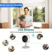 HD Smart Camera, Wireless Camera, Baby Monitor, Two-Way Voice, Infrared Night Vision, Cell Phone Remote Application, Watch Anytime, Anywhere, Smart Home Camera, Guard Family Safety - Multicolor - View 11