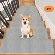 15pcs Wood Stair Treads, Suitable For Indoor Stairs, Non-Slip Carpet, Stair Treads, Spiral Staircase Set, Fit For Indoor Wooden Stairs, 22*70cm (15pcs) Wood Stair Carpet Treads - Multicolor - View 33