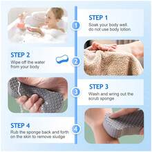 Magic Exfoliating Bath Sponge, Magic Exfoliating Body Scrubber Skin Friendly & Reusable For Adults Women And Men - Multicolor - View 4