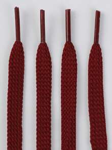 1 Pair Thick Woven Solid Color Basic Polyester (Polyester) Shoelaces, All-Season Outdoor Casual Shoes Replacement Accessories Rope - Multicolor - View 15